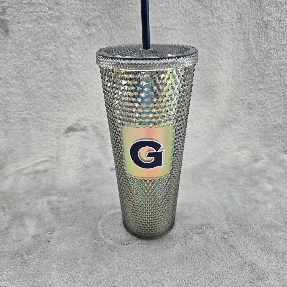 Starbucks  2022 University Of Georgia GA Metallic Studded  24oz Cold Cup Tumbler